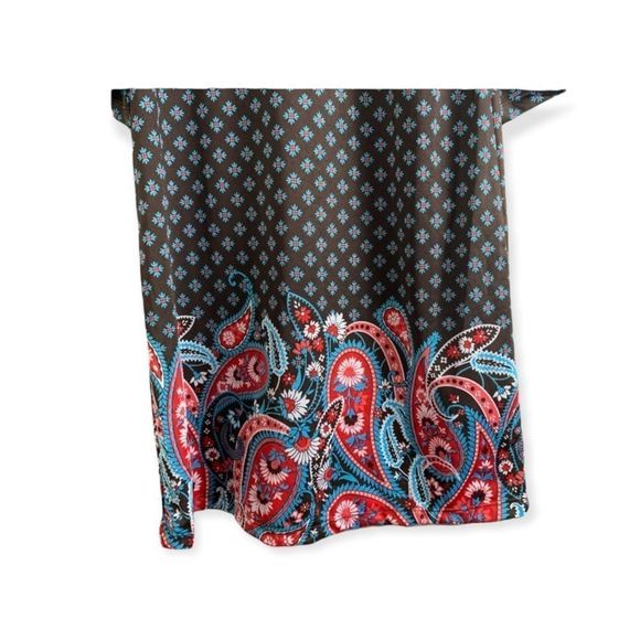 Girls Sz M J Khaki Paisley Print Dress NWT - Picture 4 of 5